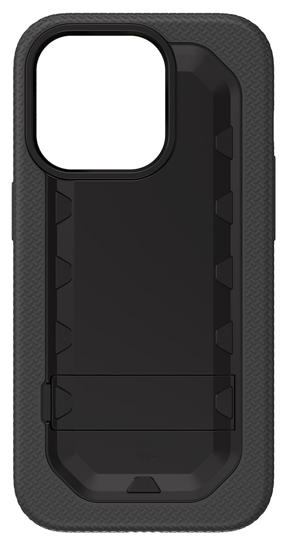 Quikcell ADVOCATE Dual-Layer Kickstand - iPhone 14 PRO - Armor Black