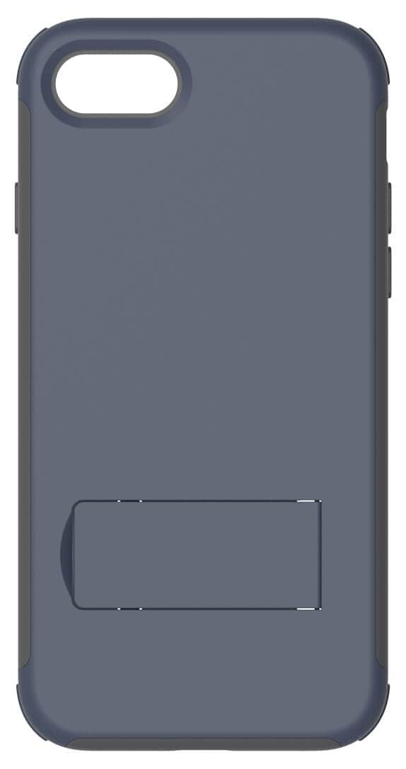 Quikcell Apple iPhone SE 2020-22 ADVOCATE Dual-Layer Kickstand Case - Matte Slate Blue/Gray