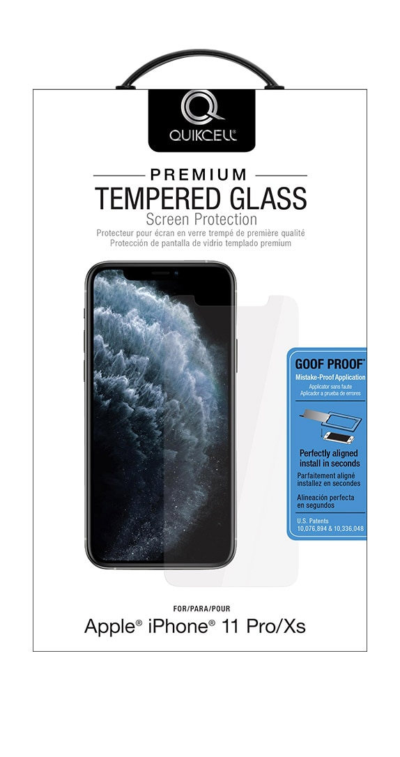 QuikCell Tempered Glass for Apple iPhone 11 Pro/X/XS