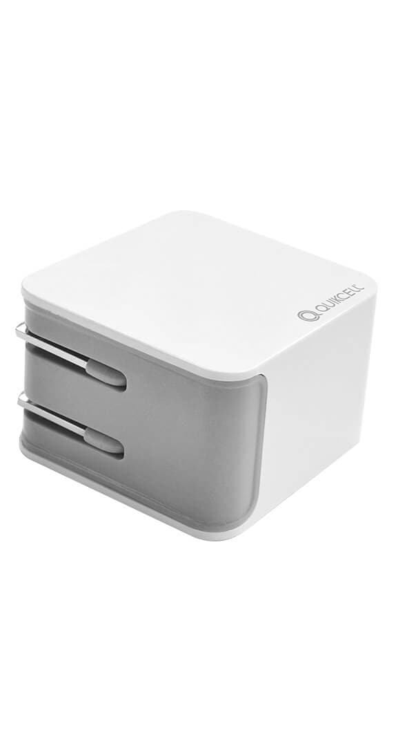Quikcell 3.1 A Dual USB Wall Charger